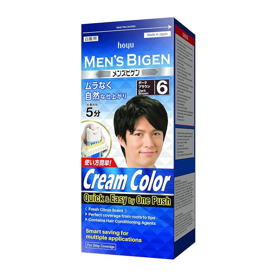 Amazon.co.jp: ホーユー メンズビゲン ワンプッシュ 6 (ダーク
